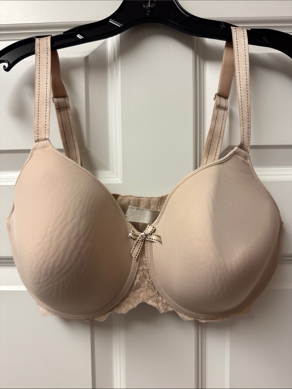 Chantelle Smooth Nude T-Shirt Bra with Lace Trim 34 DDDD